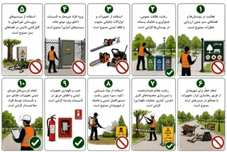 پمفلت اصول ایمنی در فضای سبز